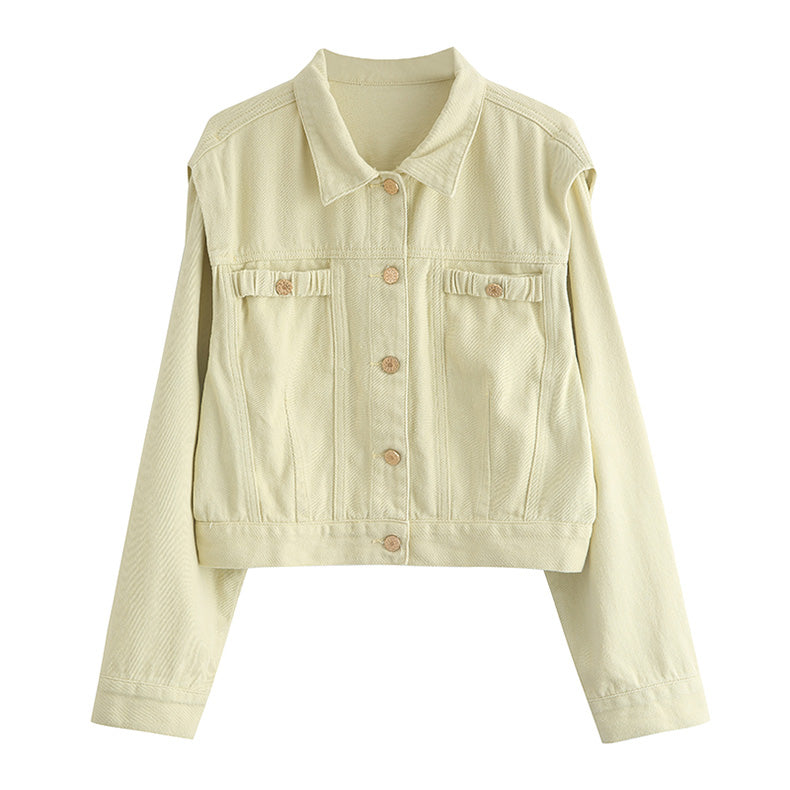 Sunny Days Denim Jacket (Yellow)
