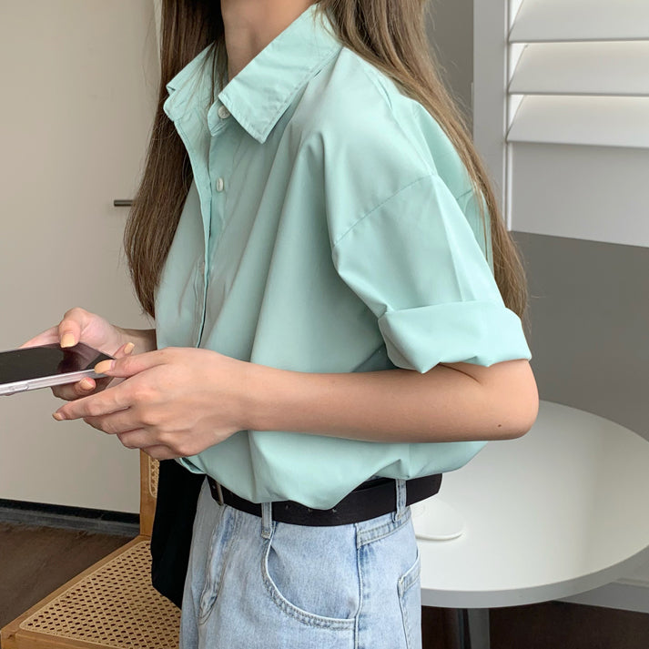 Basic Button Up Shirt (5 Colors)