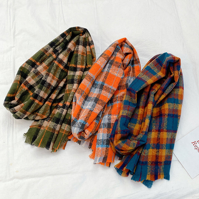 Fall Plaid Scarf (6 Colors)