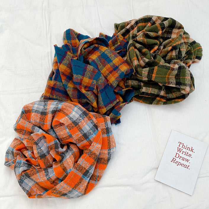 Fall Plaid Scarf (6 Colors)