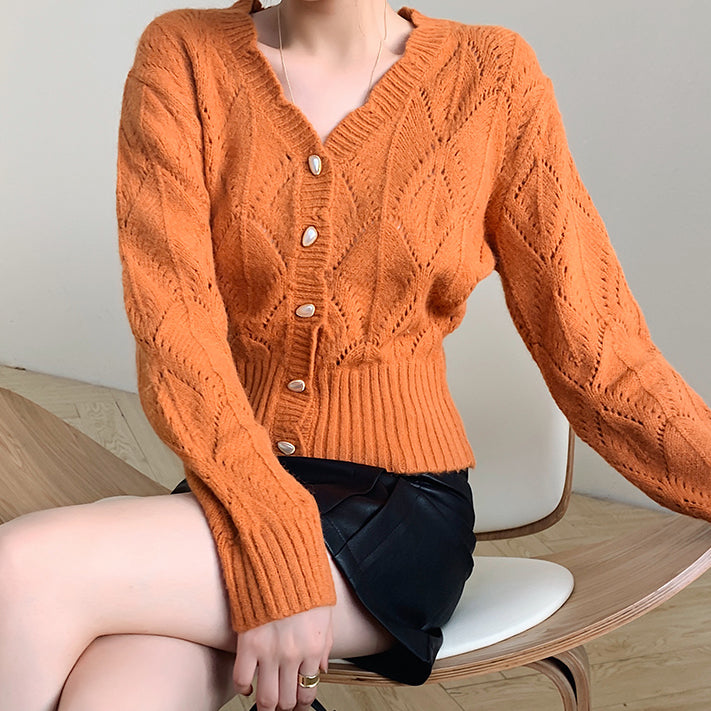 Scallop Crochet Cardigan (4 Colors)