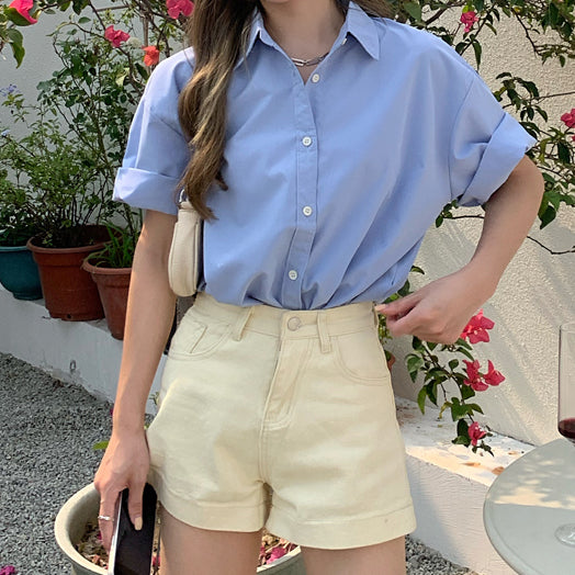 Basic Button Up Shirt (5 Colors)