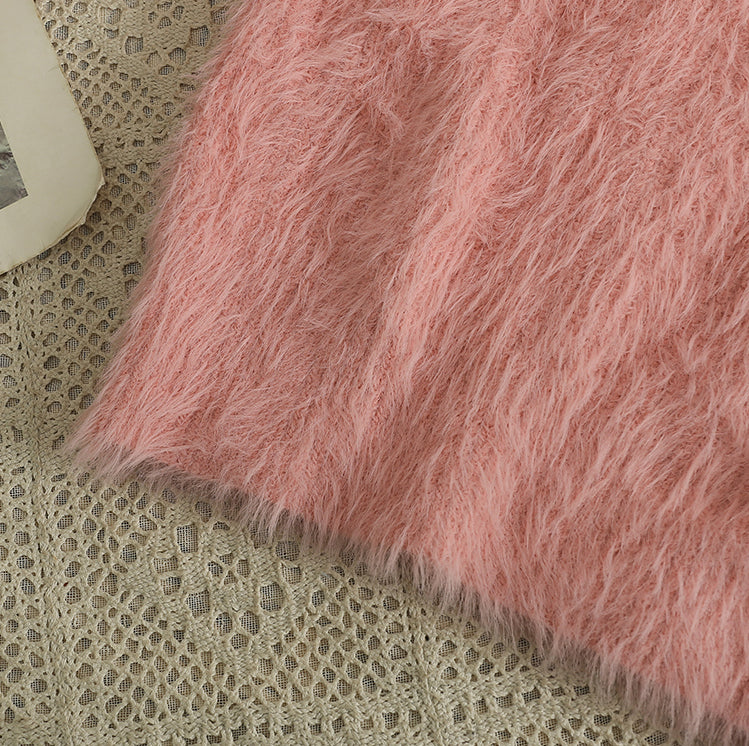 Fuzzy Cropped Sweater (5 Colors)