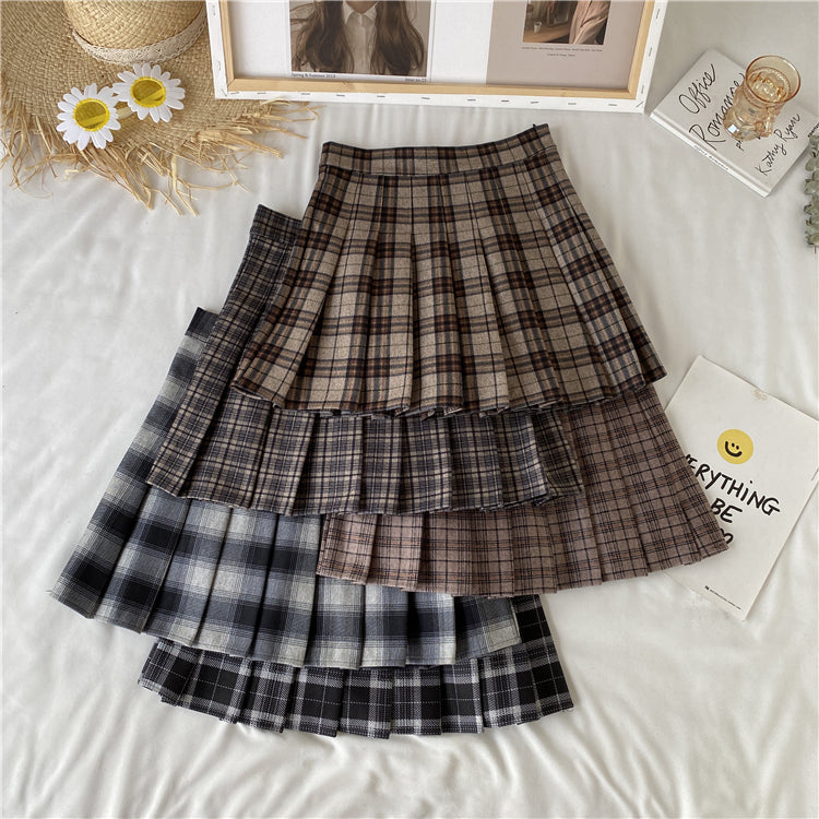 Multi Plaid Tennis Skirt (5 Colors)