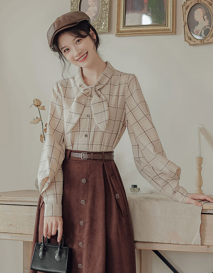 Button Up Suede Pinafore Dress (4 Colors)