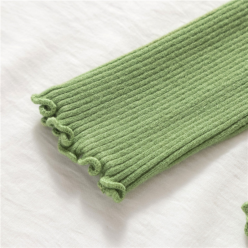 Basic Frilly Mock Neck Sweater (9 Colors)