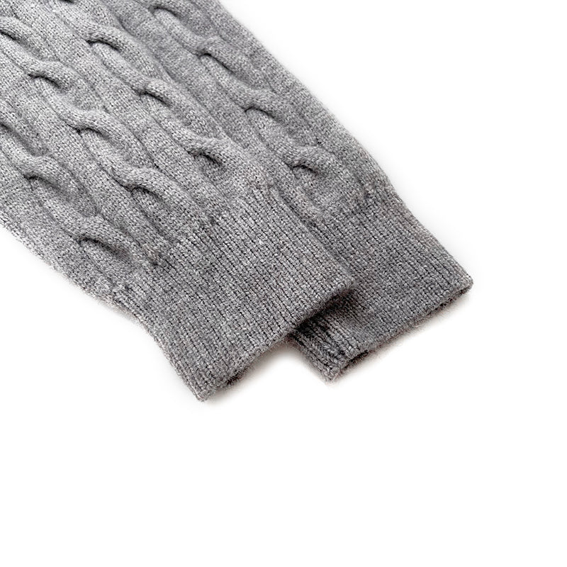 Cherry Polo Cable Knit Sweater (2 Colors)