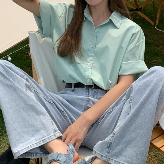 Basic Button Up Shirt (5 Colors)