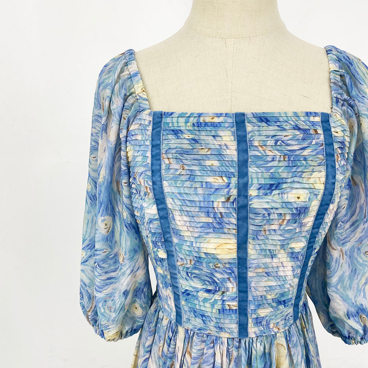 Starry Nights Midi Dress (Blue)