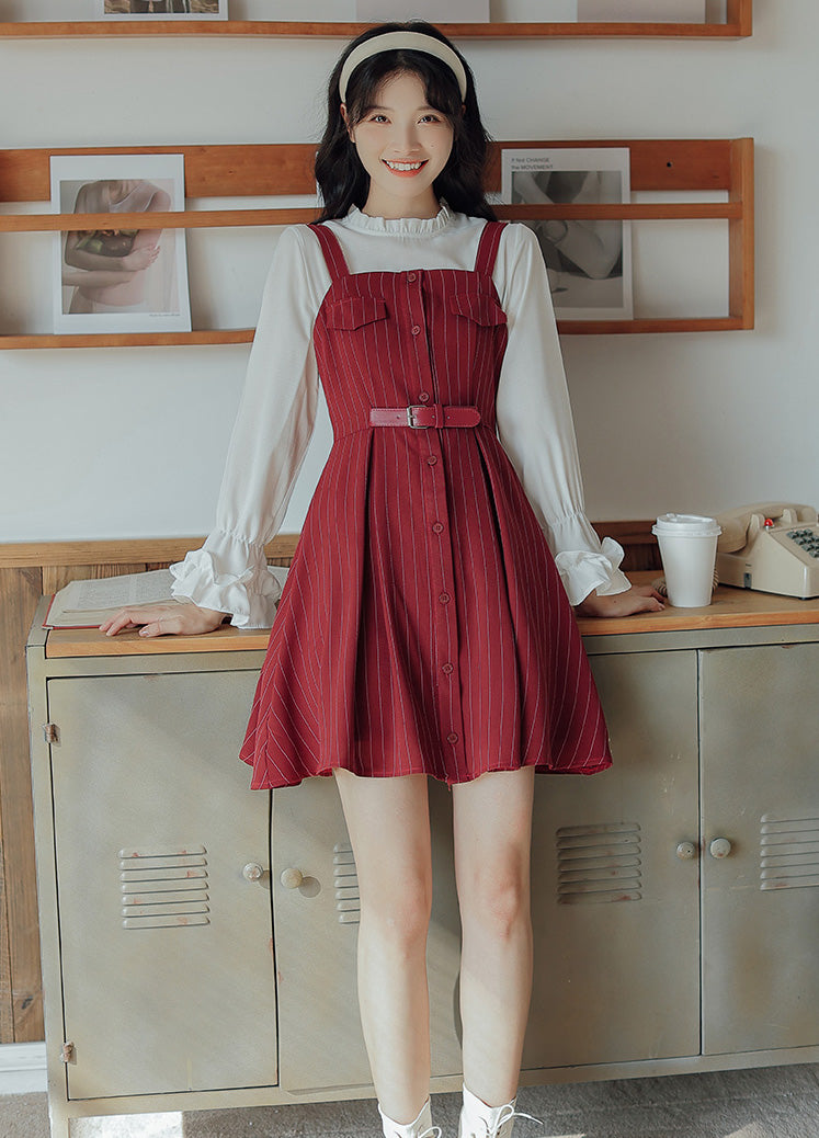 Button Up Stripe Mini Dress (3 Colors)