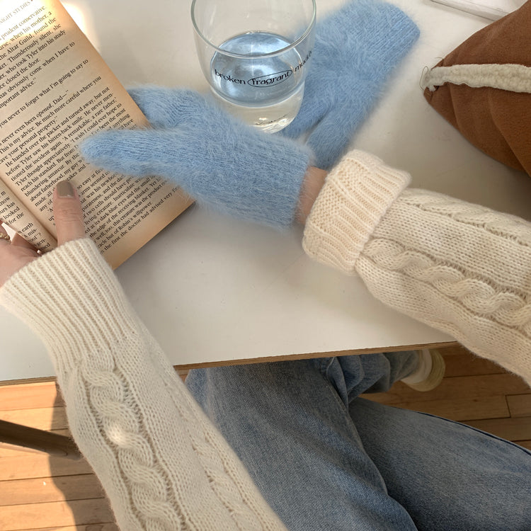 Cable Knit Polo Sweater (6 Colors)