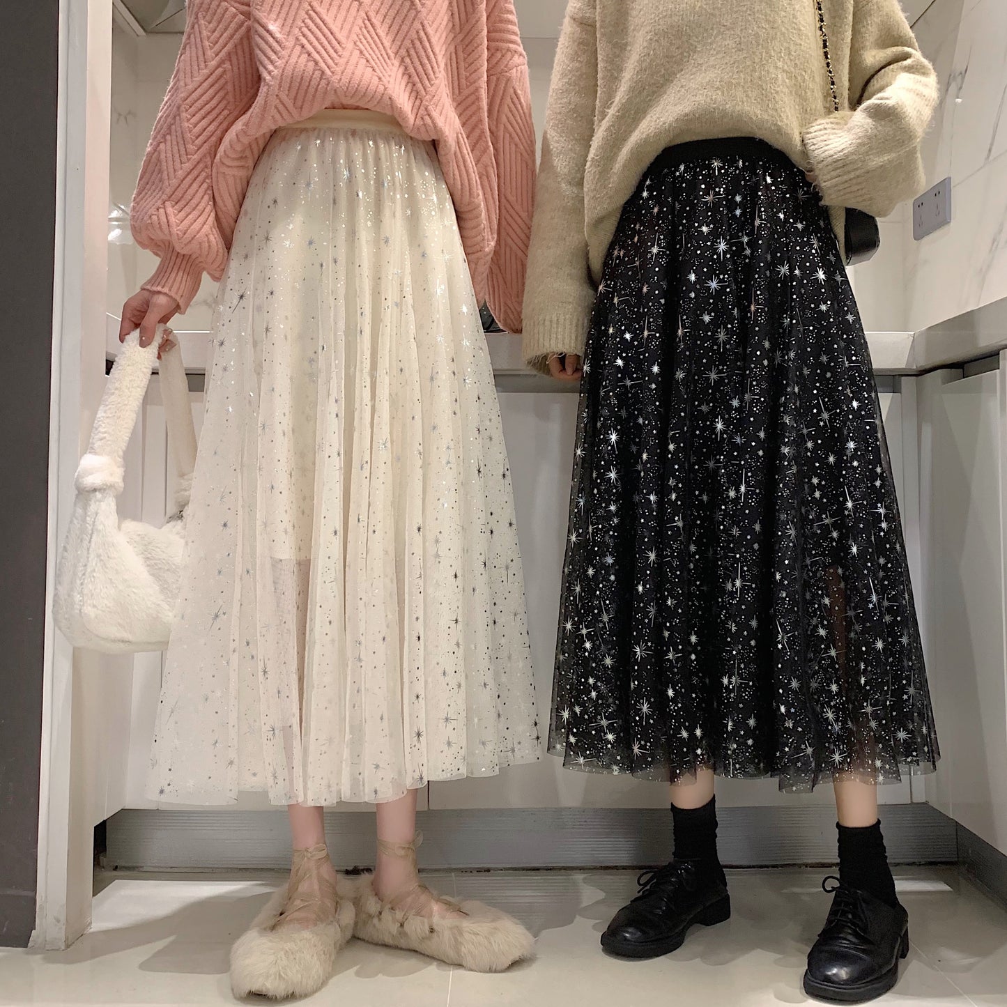 Twinkle Star Tulle Skirt (4 Colors)