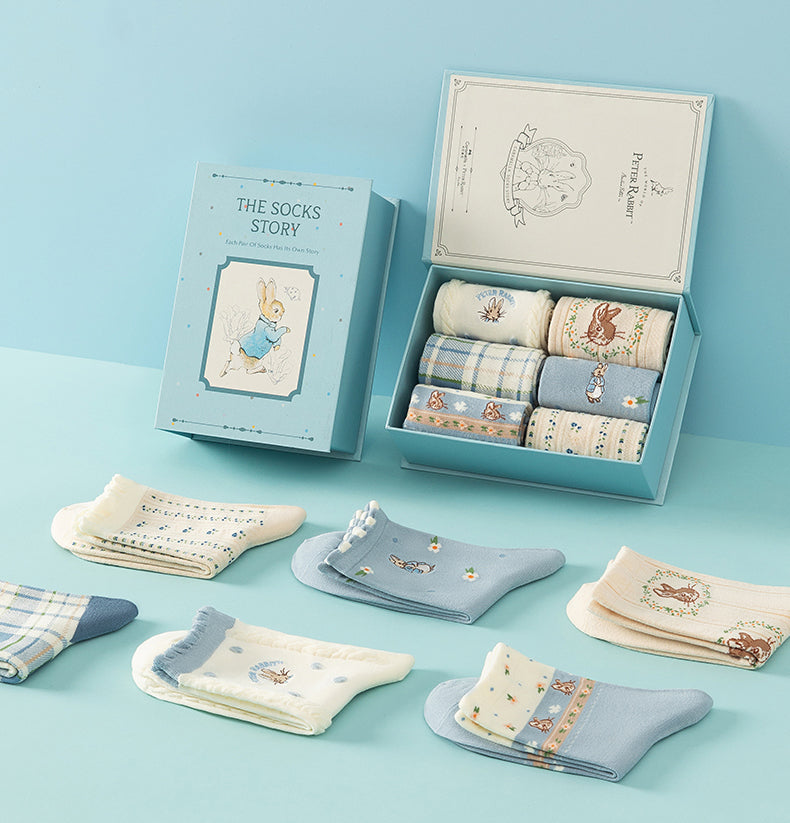 Peter Rabbit Socks Gift Box (Blue)