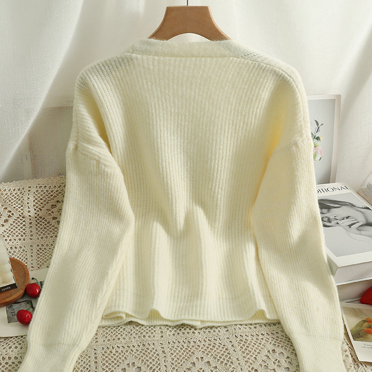 Basic Ribbed Knit Cardigan (6 Colors)
