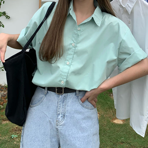 Basic Button Up Shirt (5 Colors)