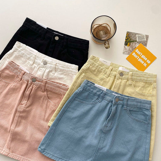 Spring Denim Mini Skirt (5 Colors)