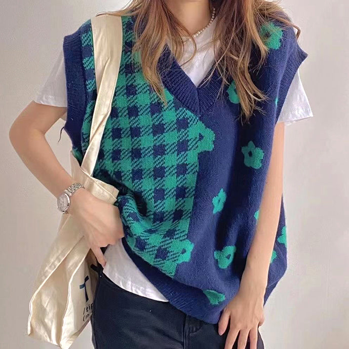 Gingham Daisy Vest (3 Colors)