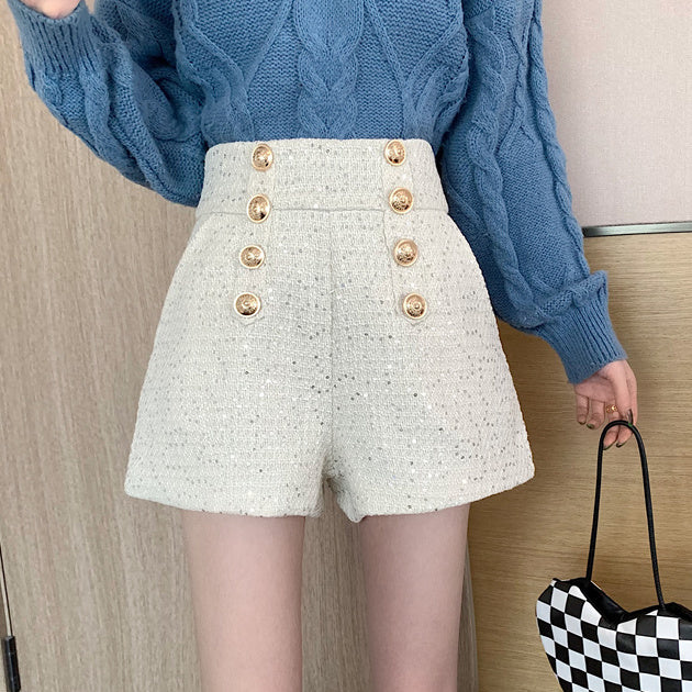 Tailored Tweed Sequin Shorts (2 Colors)