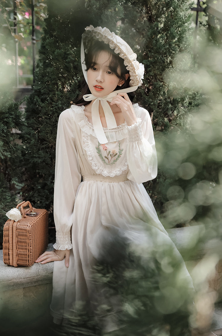 Garden Fairy Petticoat Dress (Cream)