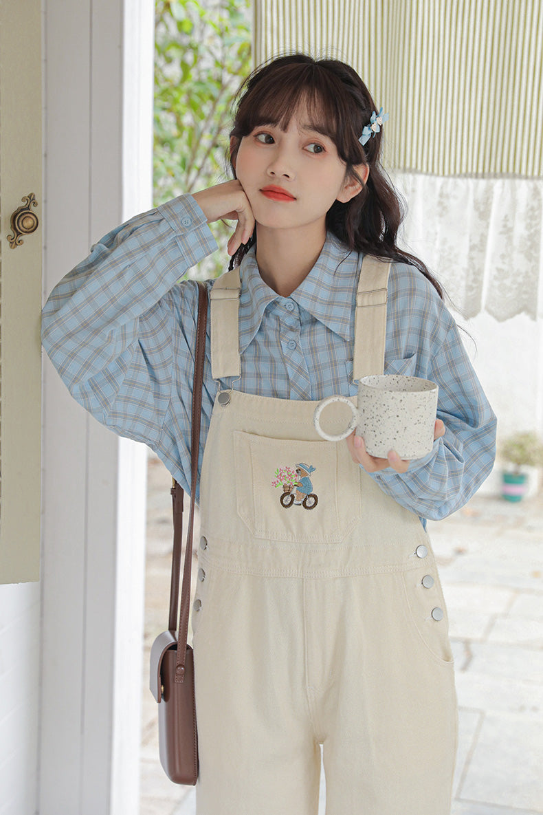 Bear Delivery Overalls (White)
