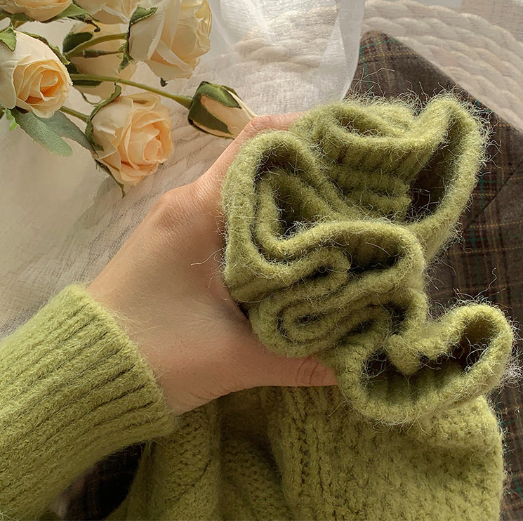 Macaron Cable Knit Sweater (6 Colors)