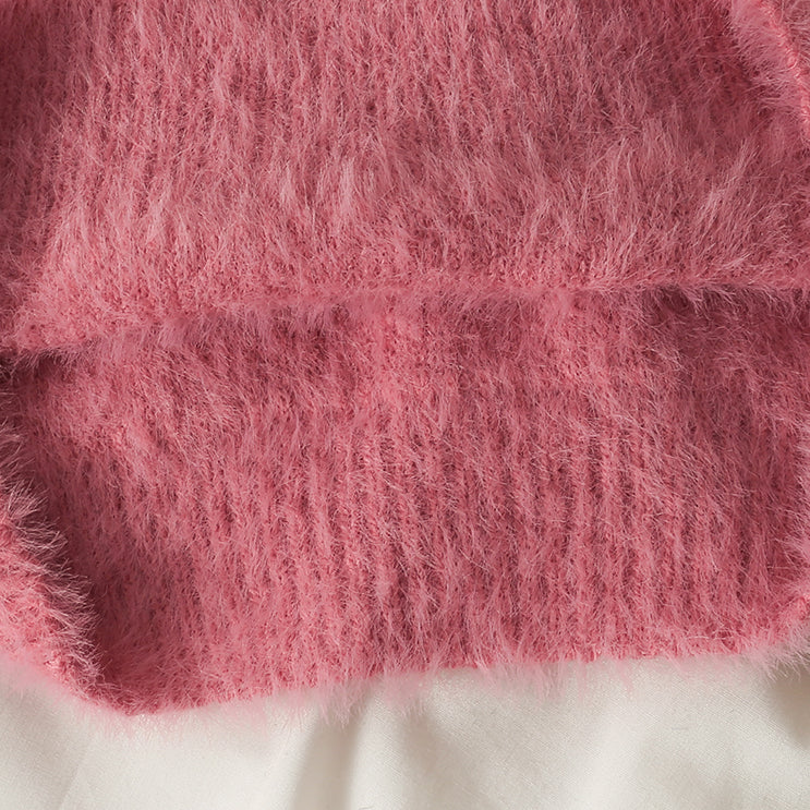 Fuzzy High Neck Sweater (6 Colors)