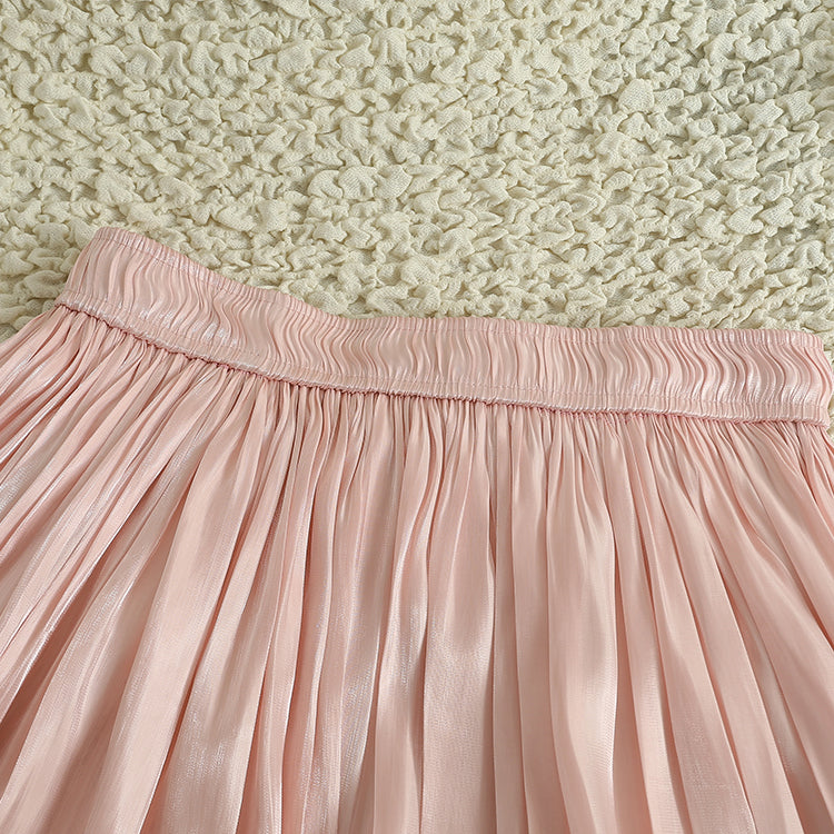 Satin Shine Midi Skirt (7 Colors)