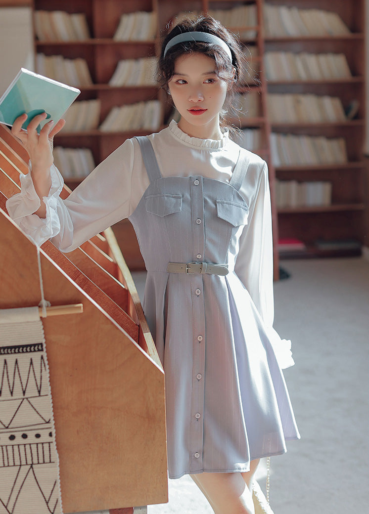 Button Up Stripe Mini Dress (3 Colors)
