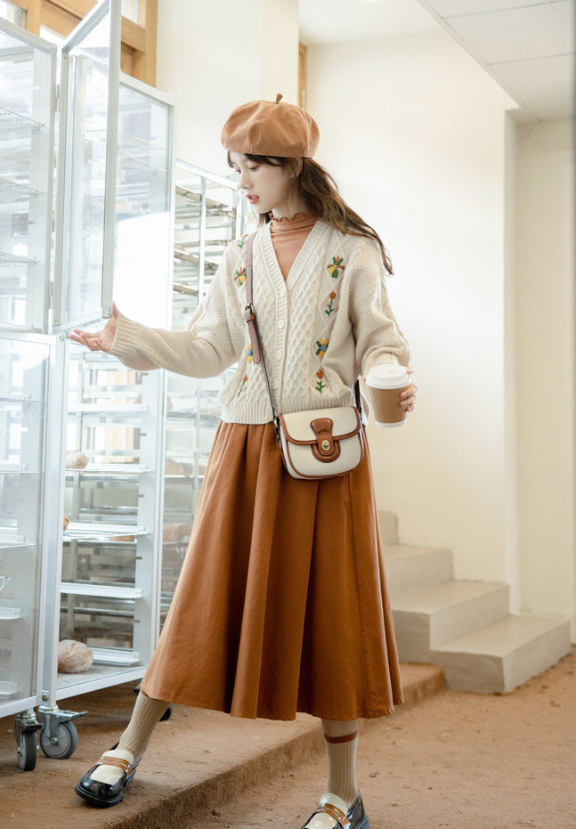 Fall Florals Embroidered Cardigan (3 Colors)