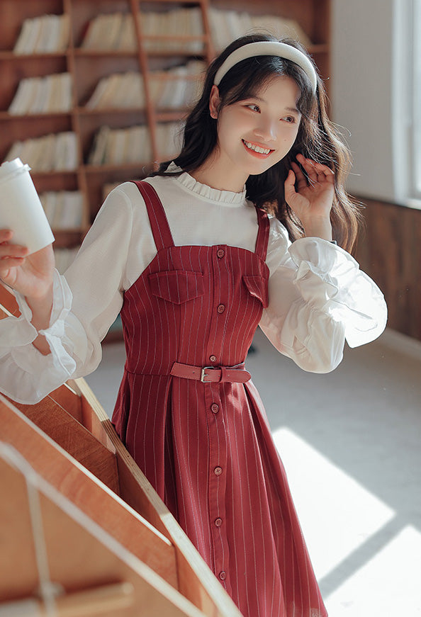 Button Up Stripe Mini Dress (3 Colors)