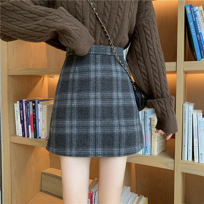 Ashy Plaid Mini Skirt (3 Colors)