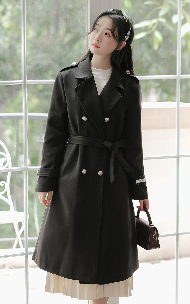 Classic Double Breasted Coat (2 Colors)