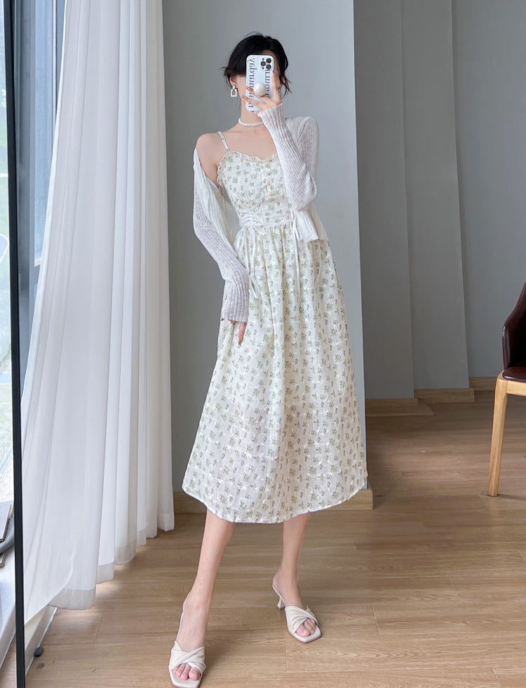 Spring Florals Lace Up Cami Dress (3 Colors)