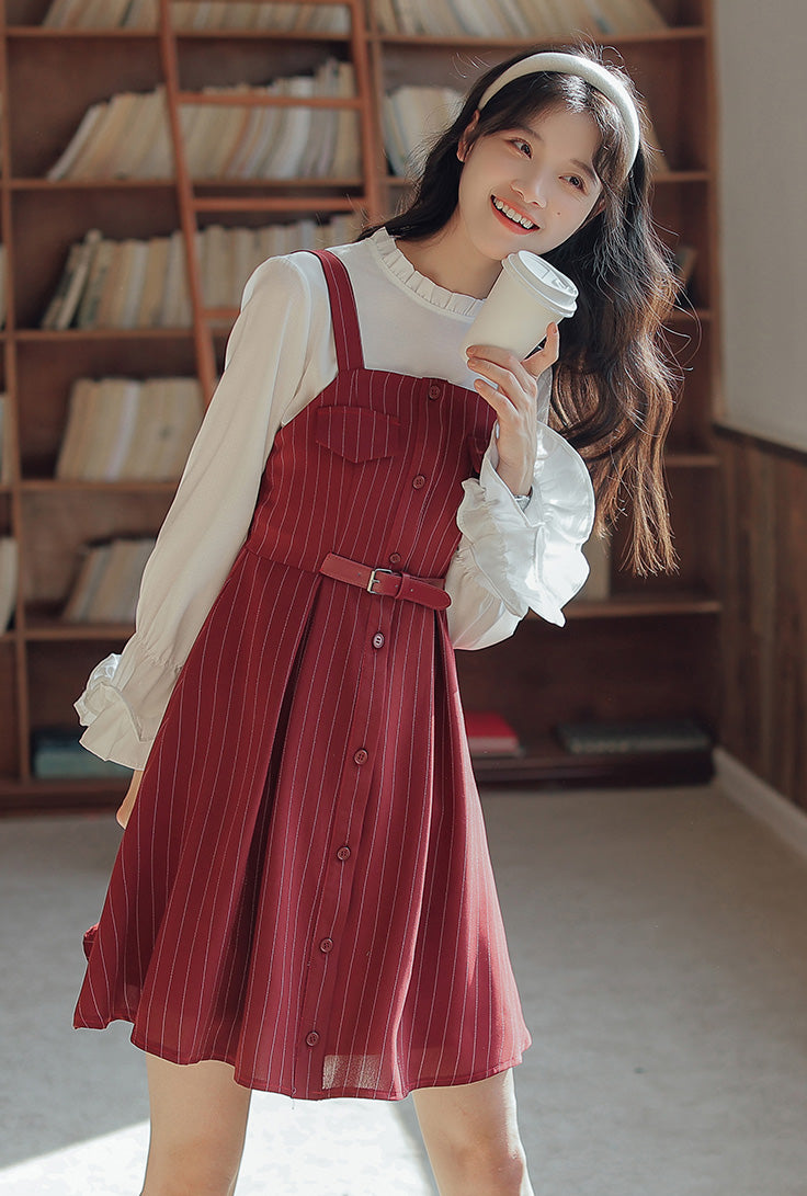 Button Up Stripe Mini Dress (3 Colors)
