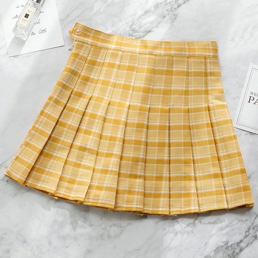 Citrus Plaid Tennis Skirt (2 Colors)