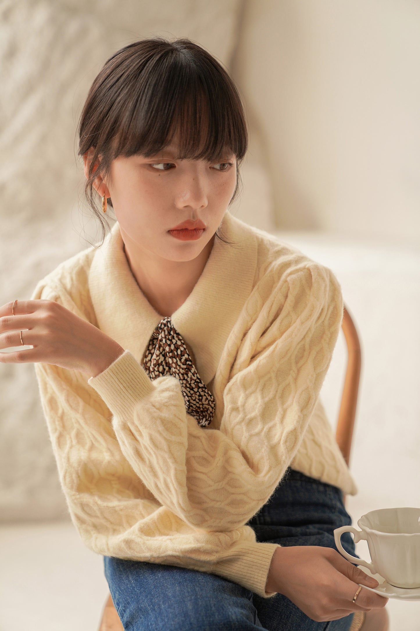 Button Up Polo Sweater (5 Colors)