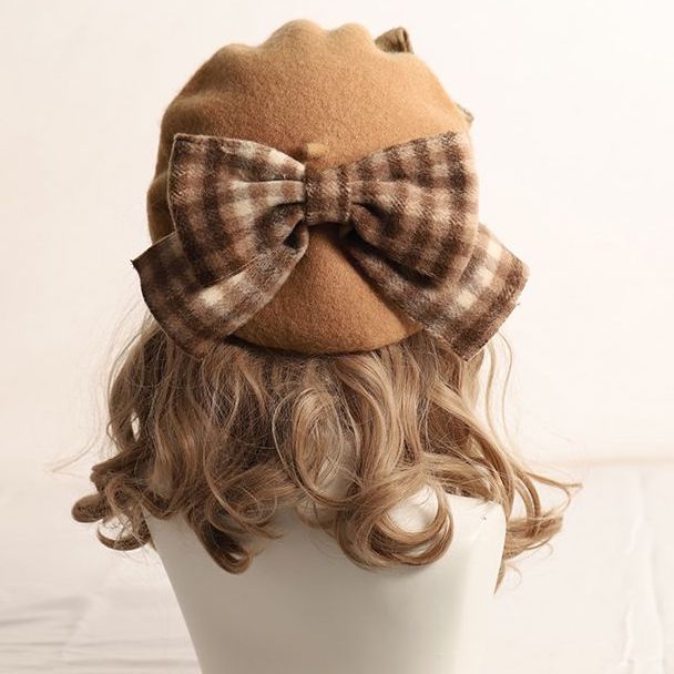 Sweet Bow Beret (4 Colors)
