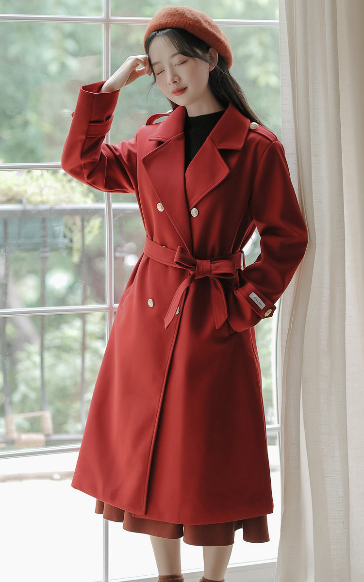 Classic Double Breasted Coat (2 Colors)