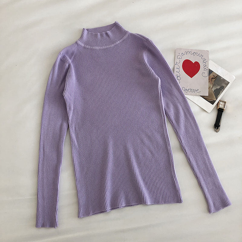 Basic Mock Neck Sweater (14 Colors)