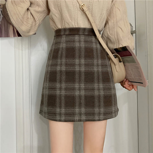 Ashy Plaid Mini Skirt (3 Colors)