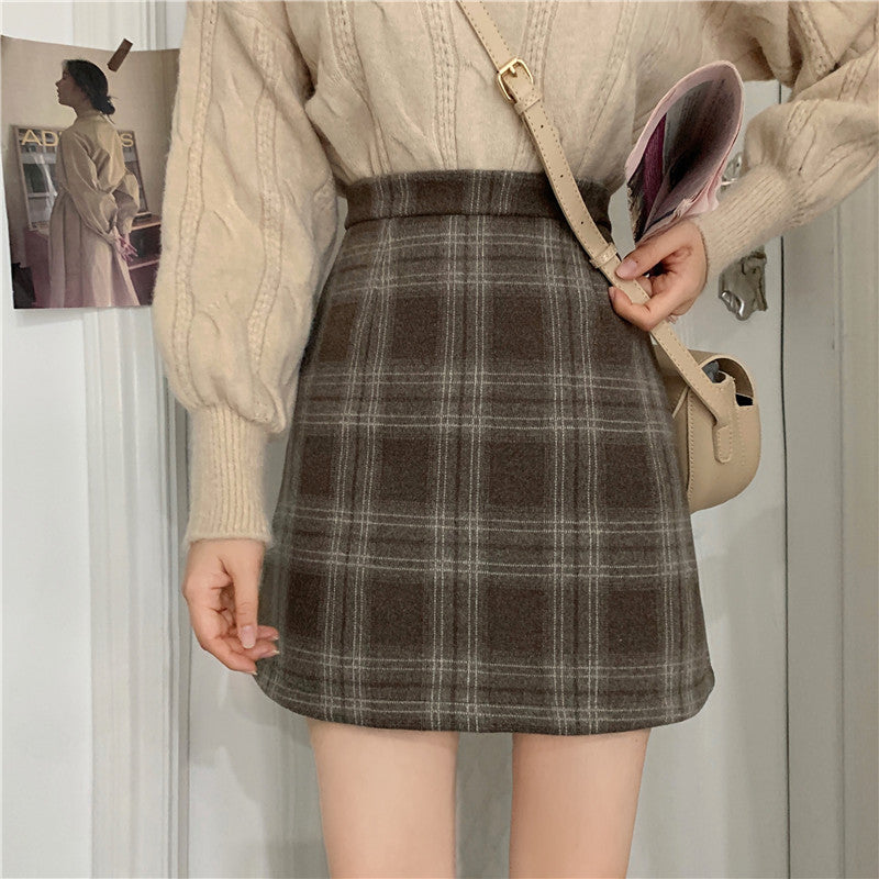 Ashy Plaid Mini Skirt (3 Colors)
