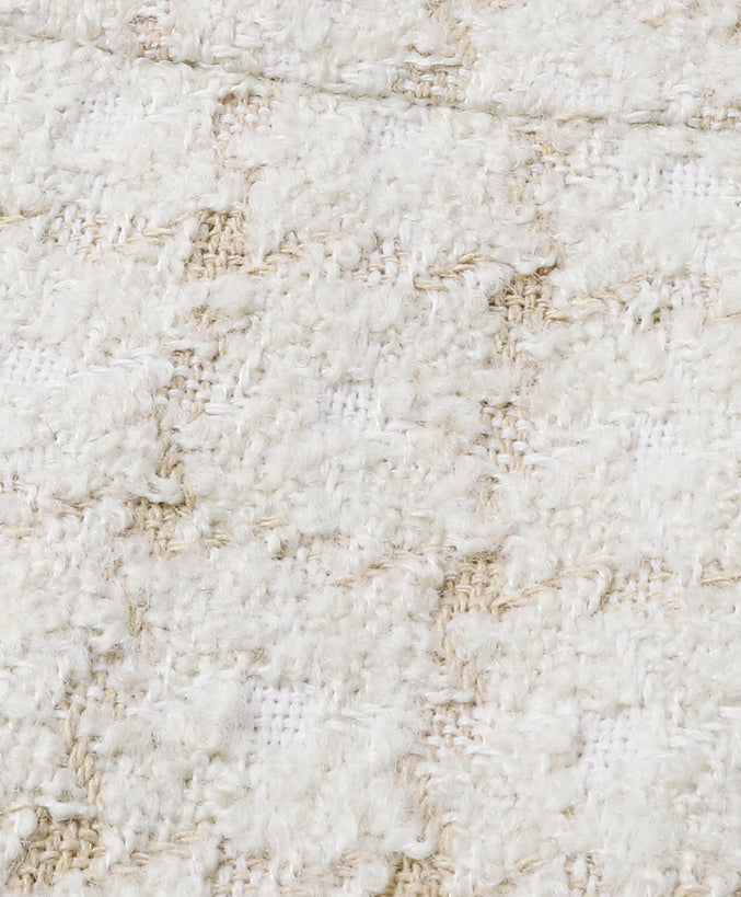 Latte Plaid Tweed Jacket / Skirt (Cream/Brown)