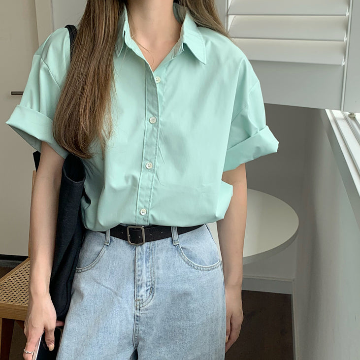 Basic Button Up Shirt (5 Colors)