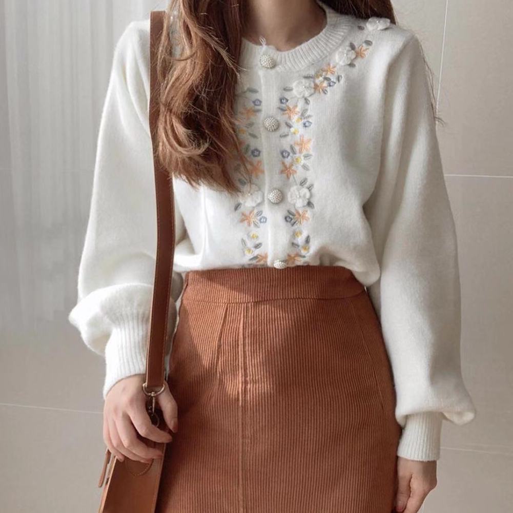 Floral Embroidered Cardigan (2 Colors)