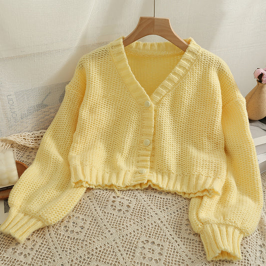 Baby Cropped Cardigan (5 Colors)