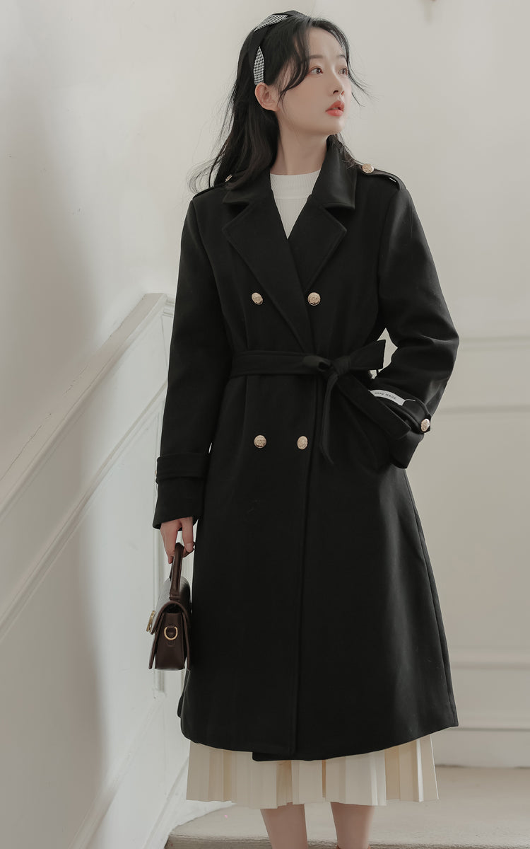 Classic Double Breasted Coat (2 Colors)