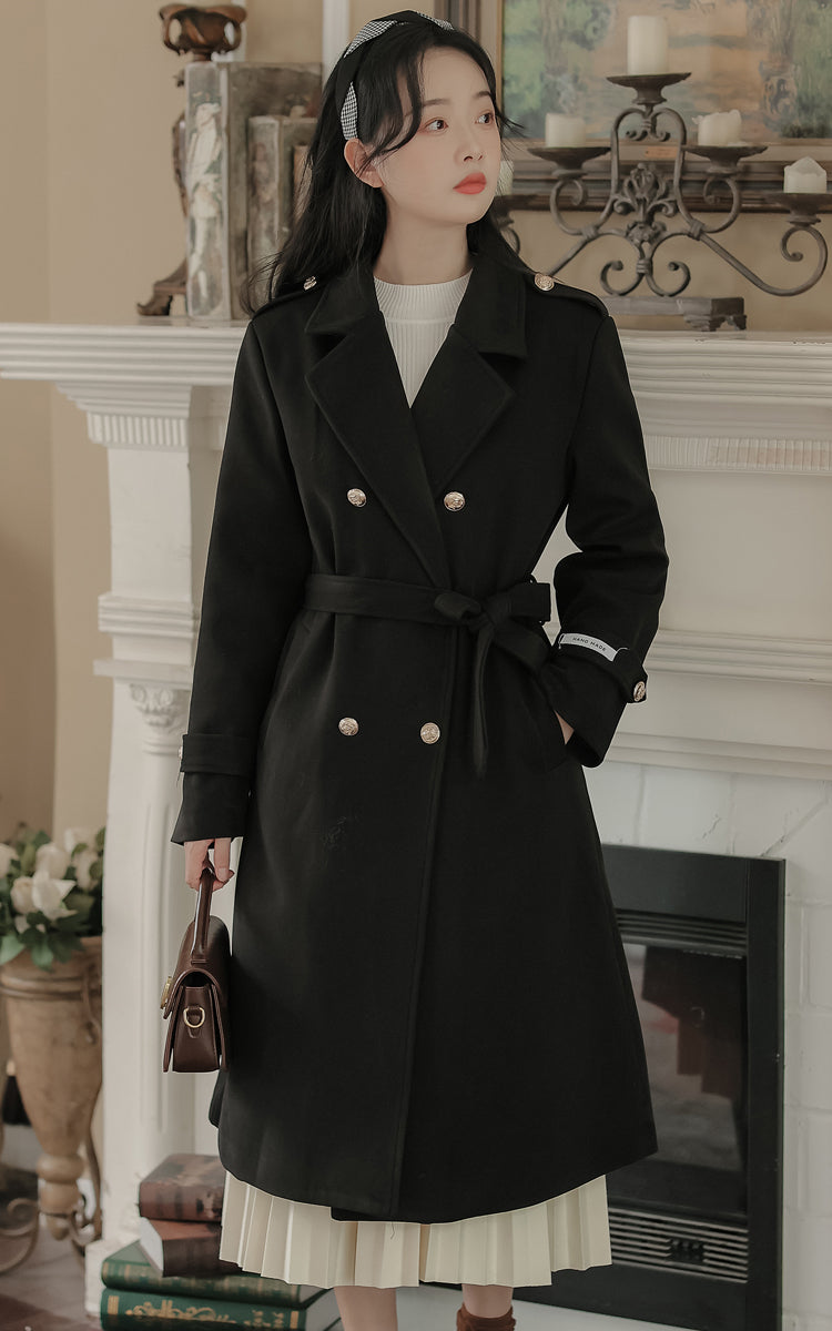 Classic Double Breasted Coat (2 Colors)