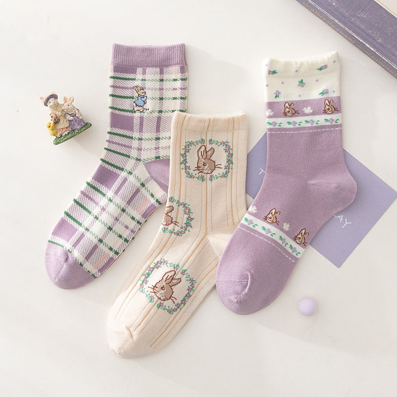 Peter Rabbit Sock Set (Purple)