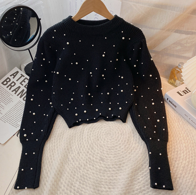 Pearl Cropped Sweater (3 Colors)