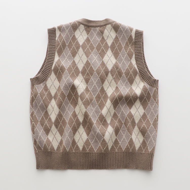 Autumn Argyle Plaid Vest (3 Colors)